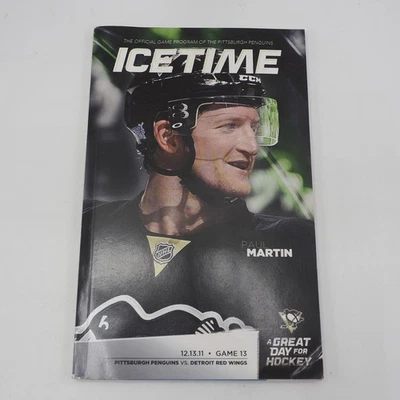 Pittsburgh Penguins Detroit Red Wings Ice Time Game Program December 13 2011 - Image 1 of 3