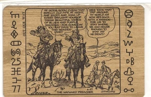 1955 Western Themed Postcard The Wayward Preacher #1805 - Picture 1 of 2
