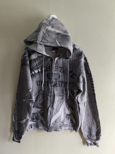 Champion Authentic Athletic Apparel Hoodie mit durchgehendem Reißverschluss Small übergefärbt Utah USA - Bild 1 von 10