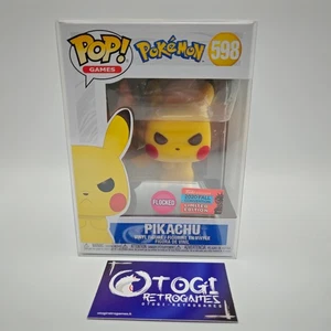 FUNKO POP POKEMON PIKACHU FLOCKED 2020 FALL CONVENTION - Foto 1 di 2