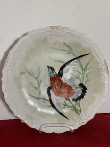 Limoges France Game Bird Plate 8.5 Signed MAX Hand Painted LDBC - Picture 1 of 8