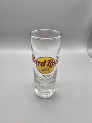 Hard Rock Cafe 4" Shot Glass TAIPEI Classic Logo Souvenir - Image 1 of 3