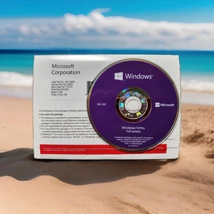 Windows 10 Pro Full Version 64-Bit DVD New Sealed pkg 1 device - Picture 1 of 3