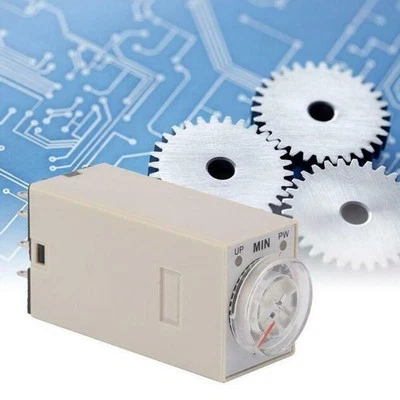 Nützliches Halbleiterzeitrelais 1h Basis 10m 30m 50/60Hz DC12V Verzögerung Tim - Image 1 of 4