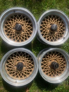 1982-92 PONTIAC FIREBIRD GOLD MESH 16X8 WHEELS GRAND NATIONAL - Picture 1 of 2