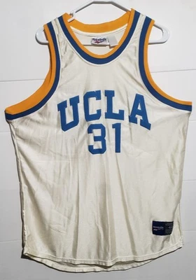 ВИНТАЖНЫЙ 90-Х REEBOK UCLA BRUINS #31 БЕЖЕВЫЙ ДЖЕРСИ МУЖСКОЙ РАЗМЕР 48 БОЛЬШОЙ РЕДКАЯ - Изображение 1 из 4