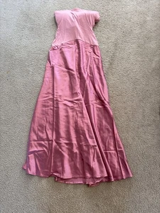 NUEVO CON ETIQUETAS OGL Vestido Midi Brami Noche Acetato Antideslizante Sin Tirantes Sin Tirantes Talla X - Imagen 1 de 8