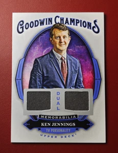 2020 Upper Deck Goodwin Champions Dual Memorabilia Ken Jennings #M2-KJ - Picture 1 of 2