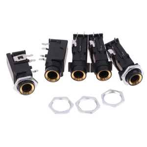 5PCS Audio Straight jack Connector Jack Stereo Dual Channel Microphone Socket - Photo 1/12