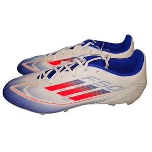 Adidas F50 League FG / MG Soccer Cleats Men's Size 13 White / Blue / Red IE0601 - Picture 1 of 5
