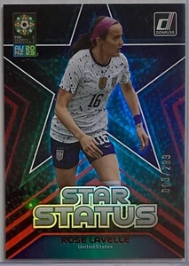 2023 Donruss Women’s World Cup Star Status Red #24 ROSE LAVELLE /299 USA - Picture 1 of 2