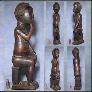 STATUE BAOULE Côte d'Ivoire AFRICANTIC art africain ancien premier africaine - Picture 1 of 6
