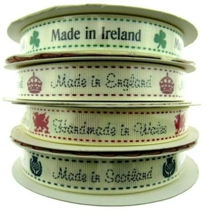 Bertie's Bows Grosgrain Ribbon Made in England / Scotland / Ireland 16mm - Picture 1 of 15