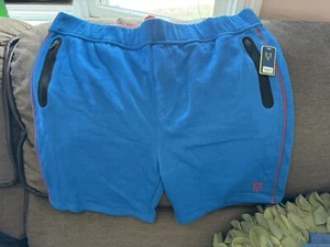 Neu mit Etikett Aeropostale Prince & Fox Fleece Joggershorts XL blau - Bild 1 von 5