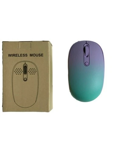 Mint Green to Purple - Wireless Optical Mouse & USB Receiver - Image 1 of 4