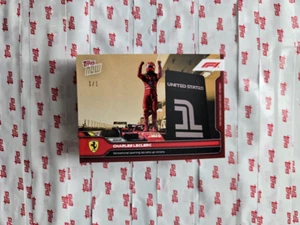 Charles Leclerc F1 US GP Win 2024 Formula 1 Topps Now Card 60 Gold Parallel 1/1 - Picture 1 of 2