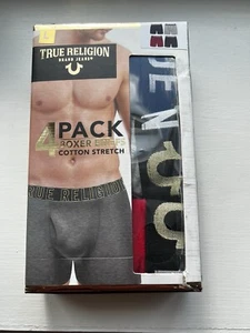 True Religion 4er Pack Boxershorts Cotton Stretch Gr. (L) und (XL) Nagelneu - Bild 1 von 3