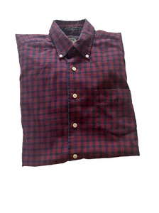 Dockers - Hemd Herren rot blau kariert Langarm Button Down S: Small - Bild 1 von 12