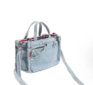 Mini Light Blue Denim Crossbody Bag - Picture 1 of 7