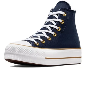 Scarpe Converse Chuck Taylor All Star Lift Platform Herringbone Stripe Taglia...