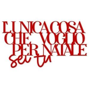 Scritta idea regalo natalizia scritta decorativa per arredo casa camera salotto - Picture 1 of 6