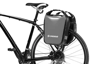 CROSSO bicycle panniers Dry 30 System Click expedition bags 2 x 15L - Picture 1 of 19