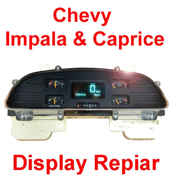 Cuadro de instrumentos velocímetro panel de instrumentos Chevy Impala & Caprice REPARACIÓN Foto 1 de 1