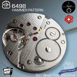 MOVEMENT ETA UNITAS 6498, HAMMER PATTERN, NOS, SMALL SECOND 6H - Picture 1 of 4