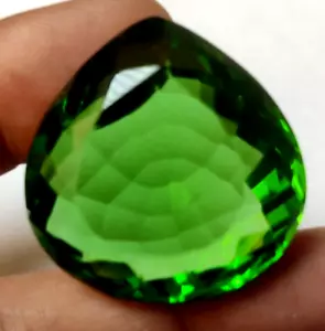 AAA+ Wonderful Green Moldavite 75.0 Ct. Pear Shape Loose Gemstone Gift for Women - Picture 1 of 7