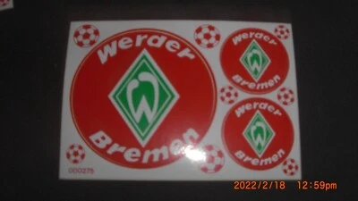 SV Werder Bremen Aufkleber Sticker Set - 3 Logos Bundesliga Fussball