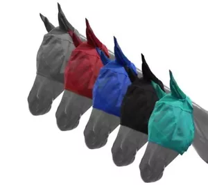 Máscara para moscas resistente a rasgaduras de malla de pony Showman con orejas - Imagen 1 de 7