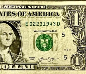 2013 $1.00 ( Birthday Note ) Fancy Serial Number (02/23/1943) - Picture 1 of 4