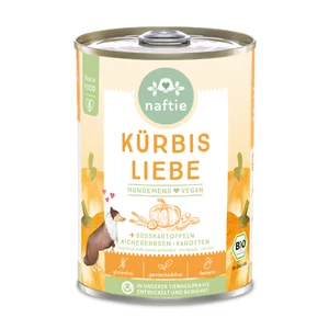 naftie Bio Kürbis Liebe, veganes Hundefutter Nassfutter, 400g - Bild 1 von 8