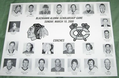 CHICAGO BLACKHAWKS 19 DE MARZO 2000 EX ALUMNOS ESPECIAL -MIKITA - MAGNUSON SECORD SAVARD Foto 1 de 2