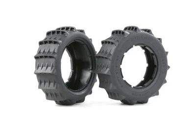 Neue Wüstenreifenhaut in Schwarz Für 1/5 losi 5ive-t rc Autoteile ROVAN LT - Bild 1 von 4