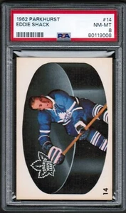 1962 63 Parkhurst #14 Eddie Shack PSA 8 NM-MT Toronto Maple Leafs - Picture 1 of 2