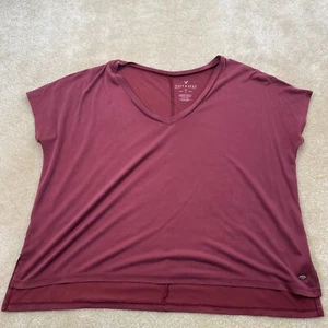 Top American Eagle T donna small S viola manica corta cotone morbido e sexy - Foto 1 di 7