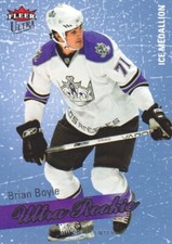 2008-09 Ultra Hockey Ice Medallion #209 Brian Boyle 076/100