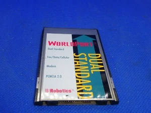 CARTE CELLULAIRE PCMCIA 2.0 MODEM DE DONNÉES ROBOTIQUES WORLDPORT US WORLDPORT #WL38 - Photo 1/2