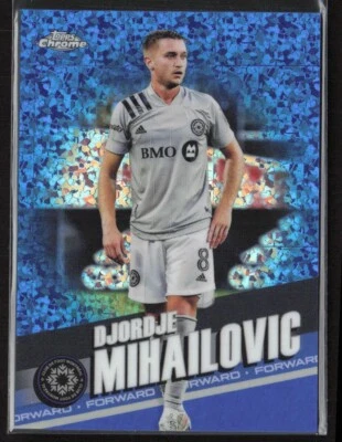 2022 Topps Chrome MLS #118 Djordje Mihailovic Blue Mini-Diamond #/199 - Image 1 of 2