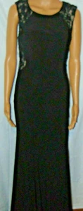 Size 4 Xscape Black & Nude Beaded Lace Long/Maxi Formal Women Dress $249 - Picture 1 of 5