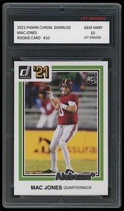 TARJETA DE NOVATO MAC JONES 2021 PANINI CRÓNICAS DONRUSS PRIMER GRADO 10 PATRIOTAS RADIOCONTROL - Imagen 1 de 1