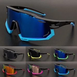 Men's Polarized Photochromic Sports Sunglasses Cycling Glasses - Picture 1 of 11