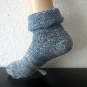 Women's Thermal Wool Socks with Cover House Socks Extreme Warm Blue 35 To 42