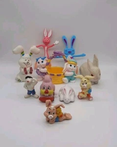 Bunny Rabbit & Easter Figure Figure Vehicle Mixed Modern & Vintage Toy LOT of 10 - Picture 1 of 6