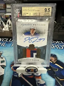 2015-16 UD THE CUP ROOKIE SIGNATURE PATCHES AUTO CONNOR MCDAVID RC /99 BGS 9.5 + - Picture 1 of 2