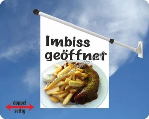 Flagge, Imbiss, Bratwurst, Grill, Imbissbetriebe, Gaststätte, Fahne, Werbefahne - Bild 1 von 1