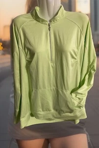 Giacca Oxford Golf Elasticizzata Taglia L Donna Verde Chiaro Activewear - Foto 1 di 9