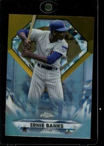 2022 Topps Chrome Update #DGC-8 Ernie Banks Diamond Greats Die Cuts - Picture 1 of 2