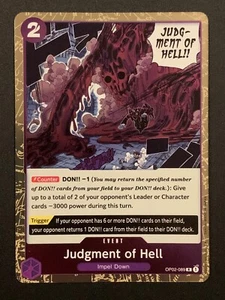 Judgment of Hell | OP02-089 R | Purple | Paramount War | One Piece TCG - Bild 1 von 3